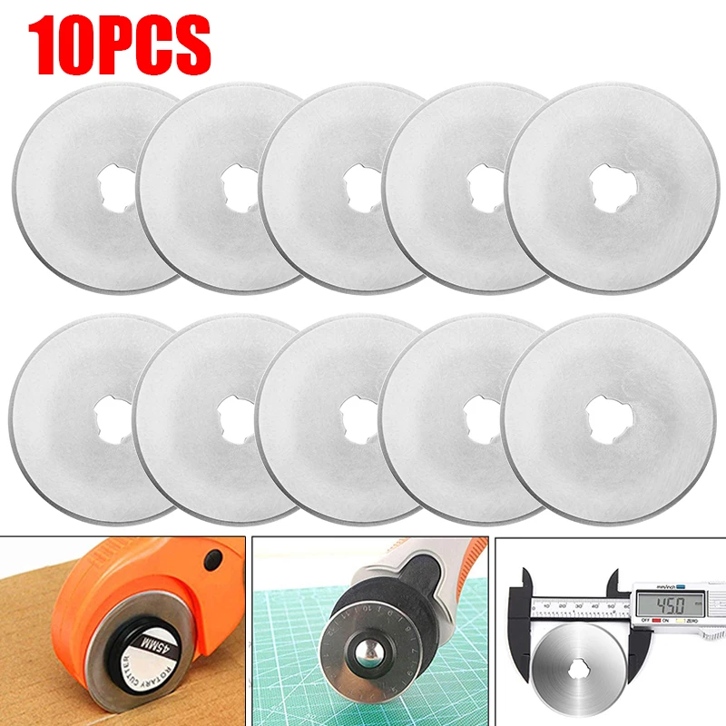 Leatherwork Accessories - 10pcs Rotary Cutter Blades Circular Cutting