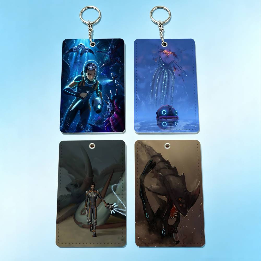 Leather Working - Hot Game S-Subnautica 2 Badge Holder