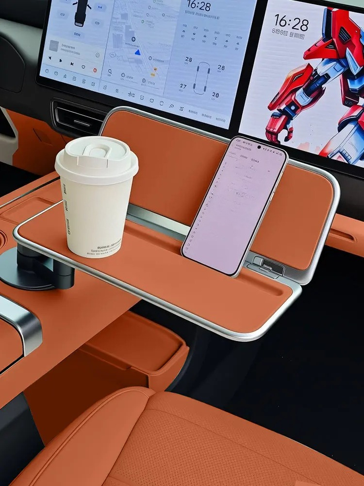 Leatherwork Accessories - Center Console Small Table Foldable Cup
