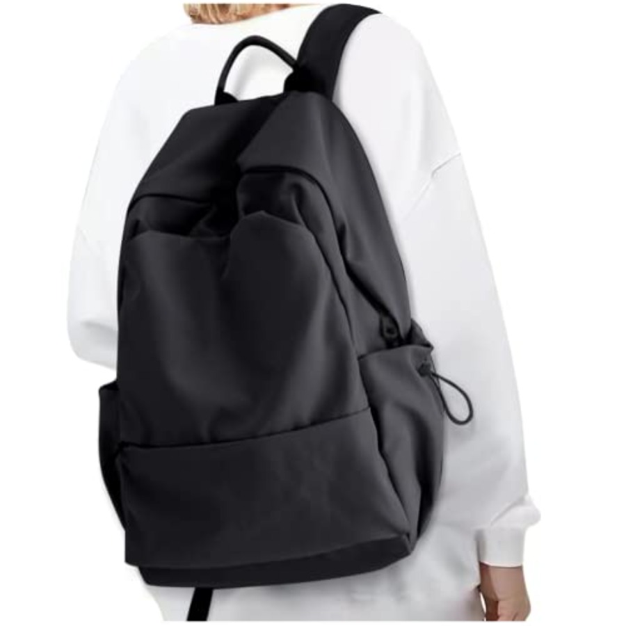 Leather Working - Black Backpack for Women, Small School