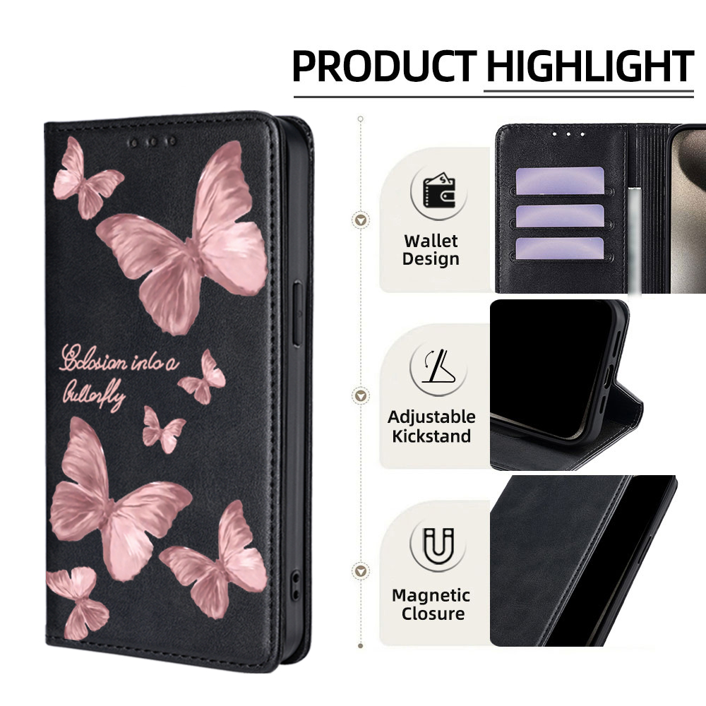 Pink butterfly Pattern Leather - Leatherwork Drawing 评论和价格