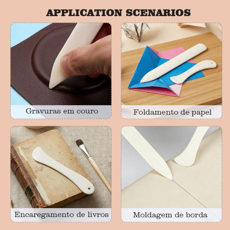 Leather Craft Bone Folder 2Pcs - Leatherwork Accessories 评论和价格