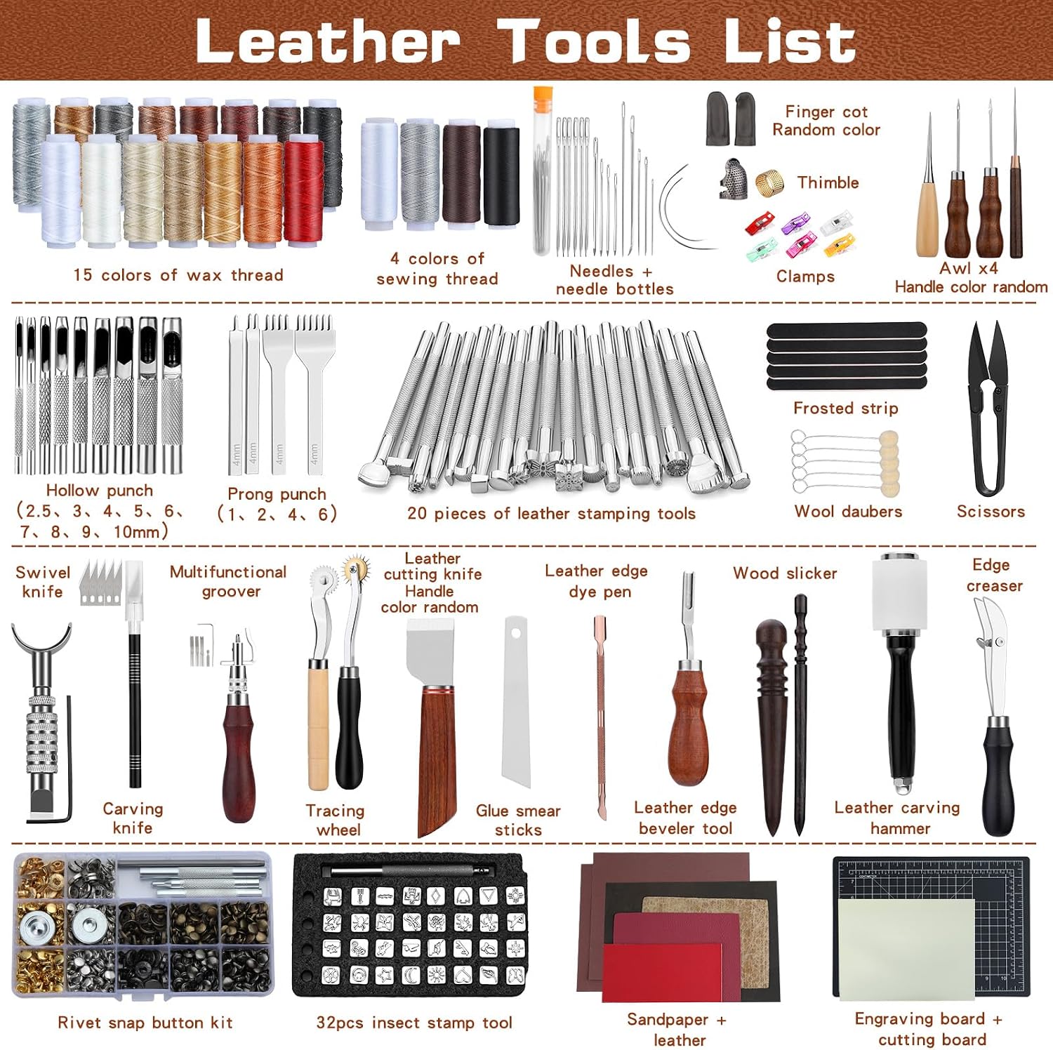 Leather Tooling Kit Leather Cr - Leather Working 评论和价格