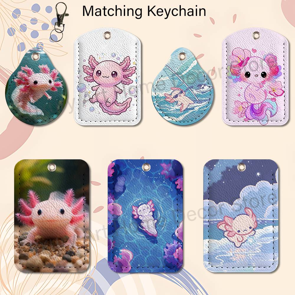 Cute pink A-Axolotl Cartoon Ho - Leather Working 评论和价格