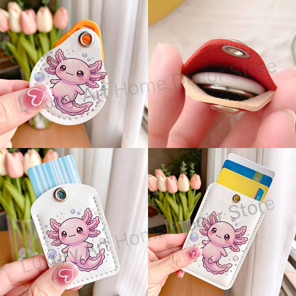 Cute pink A-Axolotl Cartoon Ho - Leather Working 评论和价格