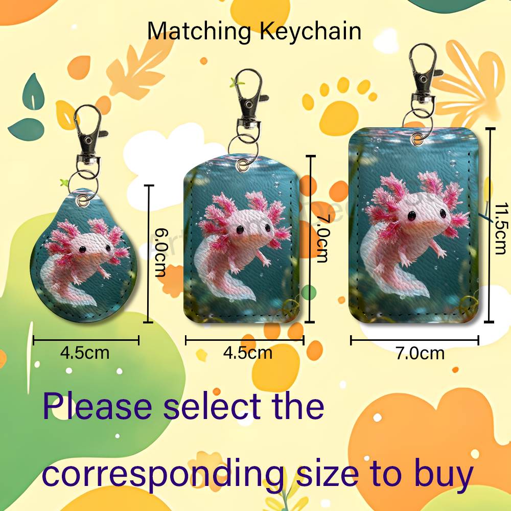 Cute pink A-Axolotl Cartoon Ho - Leather Working 评论和价格