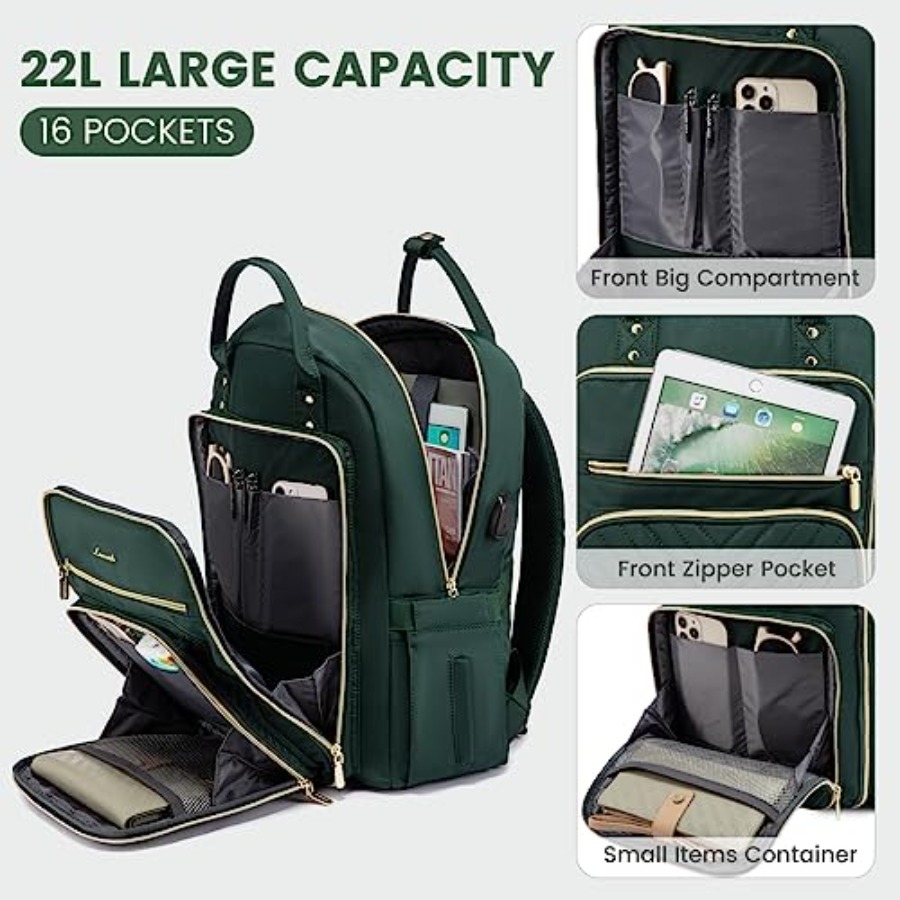 Laptop Backpack for Women, Wat - Leather Working 评论和价格